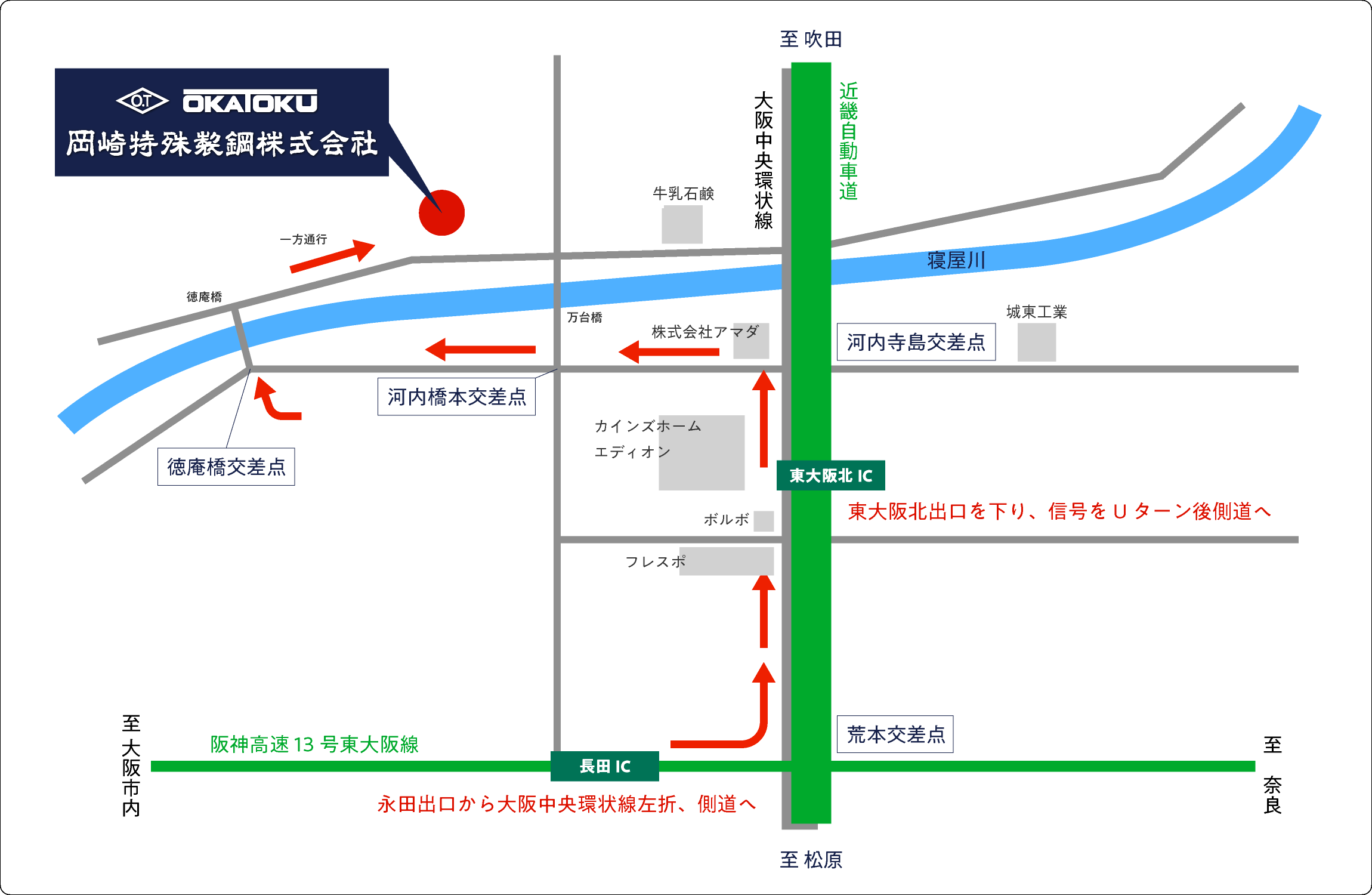 車で来られる方