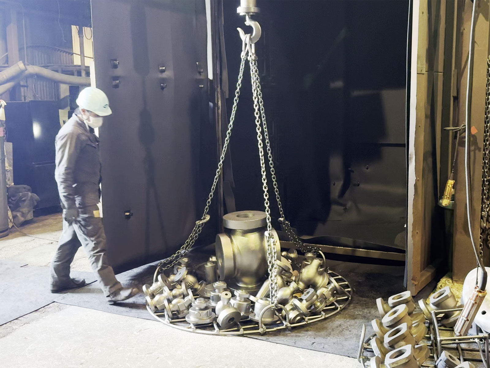 作業 - ショットブラスト